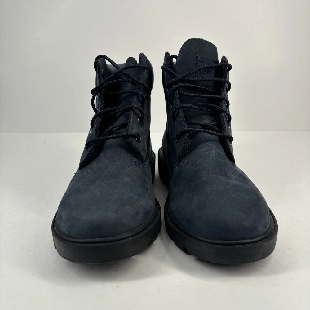 Timberland 6-Inch Youth Boys US 4 Navy Nubuck Waterproof Ankle Hiking Boot A6298